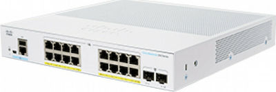 Cisco CBS350-16FP-2G Managed L3 Switch με 16 Θύρες Gigabit (1Gbps) Ethernet και 2 SFP Θύρες