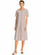 Vamp Summer Cotton Women's Nightdress Red Rose