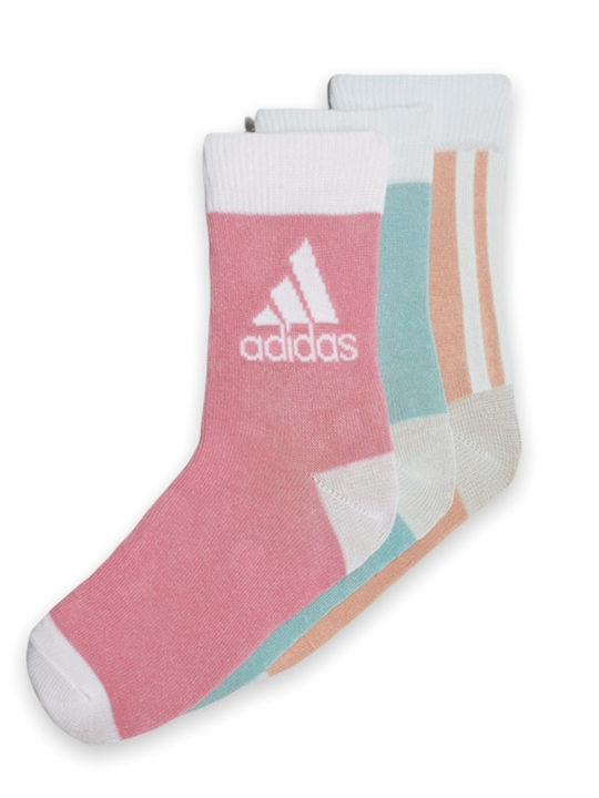 adidas Αθλητικές Παιδικές Κάλτσες Μακριές Performance Πορτοκαλί 3 Ζευγάρια