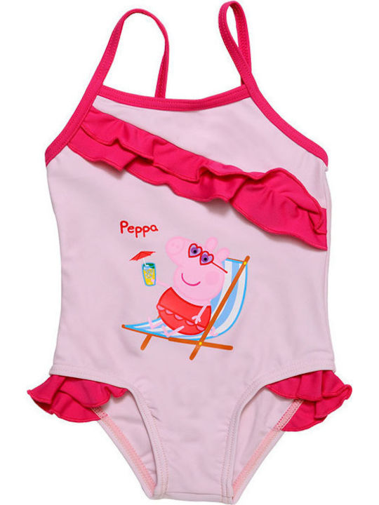 Stamion Peppa Pig Παιδικό Μαγιό Ολόσωμο Ροζ