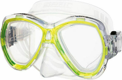 Seac Silicone Diving Mask Elba Διάφανο/Κίτρινο Yellow