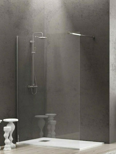 Karag Free 1 Duschwand für Dusche 80x190cm Klarglas Chrom
