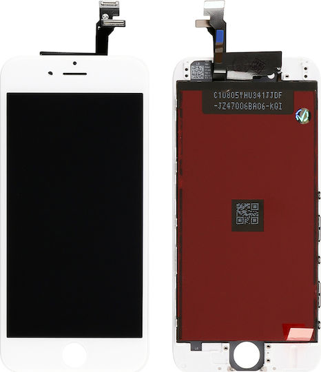 Οθόνη High Light με Μηχανισμό Αφής για iPhone 6 (Λευκό)