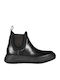 Emporio Armani Leather Women's Chelsea Boots Black