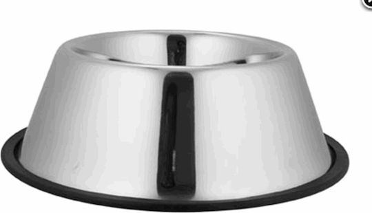 Pet Camelot Stainless Steel Bowl Food & Water for Dog & Cat 1lt in Silver Color