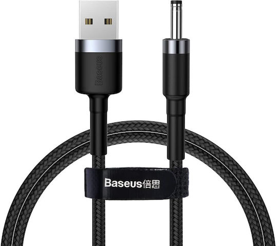 Baseus USB 2.0 Cable USB-A male - DC Μαύρο 1m CADKLF-G1