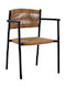 Outdoor Chair Aluminum Anthracite / Beige 55.5x50x77.5cm