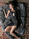 Luna Medallion 88809 Women's Nightgown Black