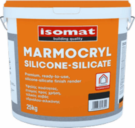 Isomat Σοβάς Marmocryl Silicone-Silicate Decor 2mm 25kg