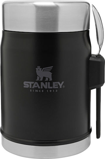 Stanley Inox Thermo Lunch Box The Legendary Food Jar and Spork Matte Black Pebble 400ml