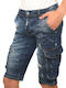 BL014 BERMOYDA GARGO JEANS MΠΛE