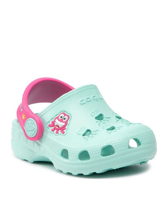 Coqui Fobee Little Frogs Kids Beach Shoes Turquoise