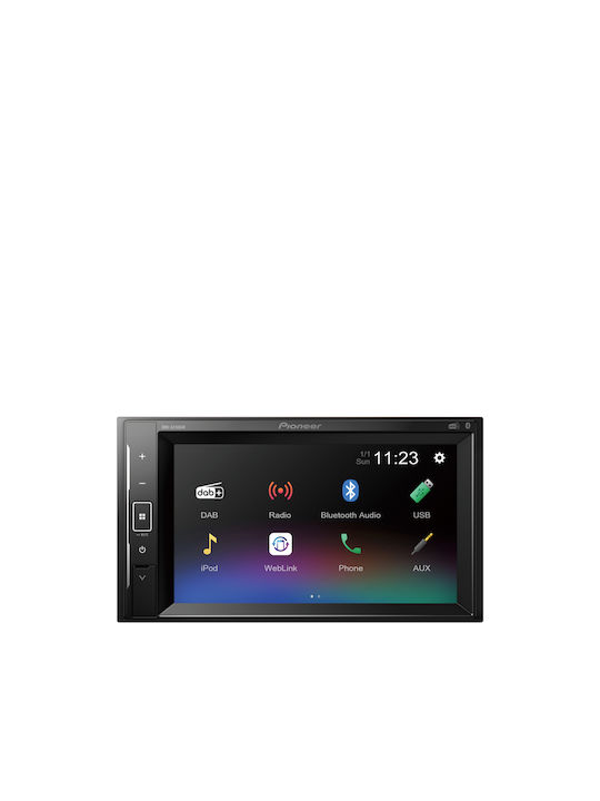 Pioneer Car Audio System 2DIN (Bluetooth/USB/AUX/WiFi/GPS/Apple-Carplay) with Touch Screen 6.2"