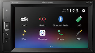 Pioneer DMH-A240DAB Ηχοσύστημα Αυτοκινήτου Universal 2DIN (Bluetooth/USB/AUX/WiFi) με Οθόνη 6.2"