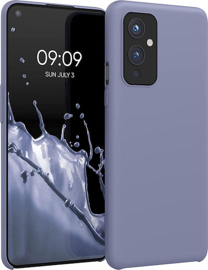 KWmobile Rubber Umschlag Rückseite Silikon Lavender Grey (OnePlus 9)