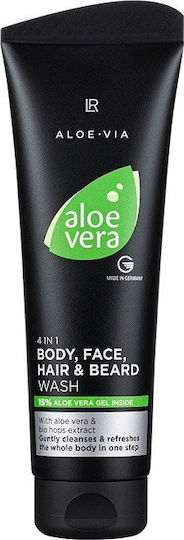 LR Aloe Vera 4 in 1 Bubble Bath Gel for Men with AHA for Peeling 250ml