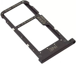 Huawei Βάση Κάρτας SIM/SIM Tray & MicroSD Tray Μαύρο για Huawei P Smart+ Huawei Βάση Κάρτας SIM/SIM Tray & MicroSD Tray Μαύρο για Huawei P Smart+