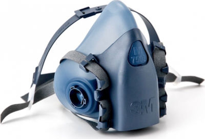 3M Mask Half Face with Replaceable Filters 7500 Complete Blue