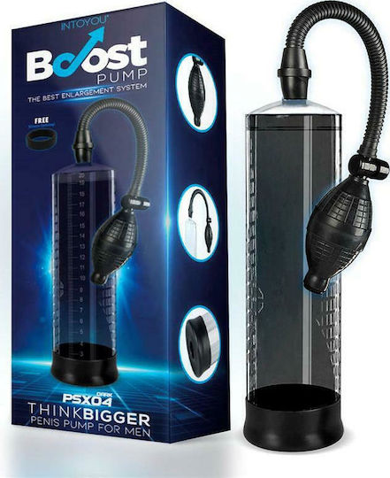 IntoYou Boost Pumps Manual Penis Pump PSX04 Τρόμπα Πέους Μαύρη