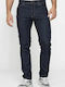 Men's Jeans Pants Elastic with Regular Fit Navy Blue