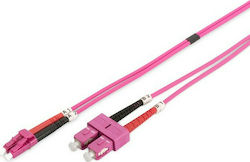 Digitus Optical Fiber LC-SC 1m Pink