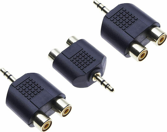 ATC Μετατροπέας 3.5mm male σε RCA 2x female 1τμχ 02.008.0003