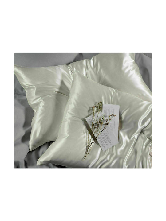 Down Town Home Mulberry Pillowcase with Envelope Cover White 50x76cm