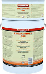 Isomat Epoxyprimer 500 Eποξειδικό Υδατοδιαλυτό Αστάρι 2 Συστατικών Υποκίτρινο Potrivit pentru Materiale de construcție 1kg