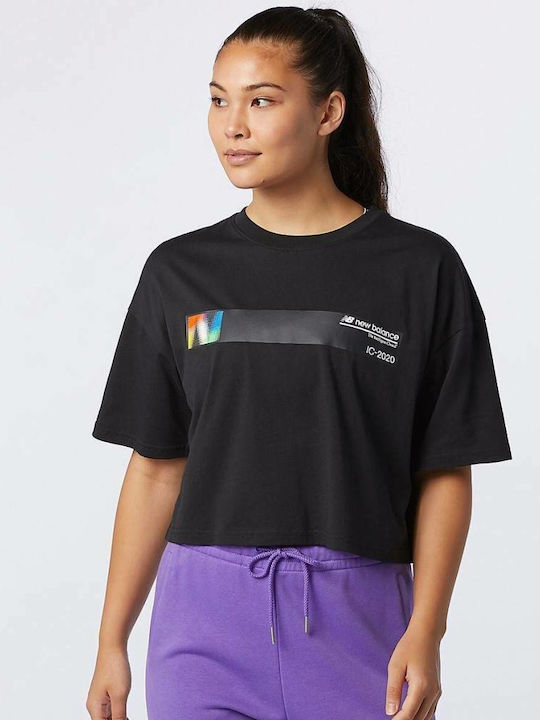 New Balance Optiks Γυναικείο Αθλητικό Crop Top ...