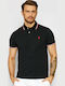 Polo Short Sleeve Black Blouse
