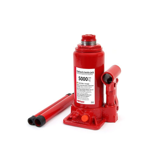 AMiO Hydraulic Bottle Jack with Lifting Capacity up to 36cm and Weight Capacity up to 5 Tons