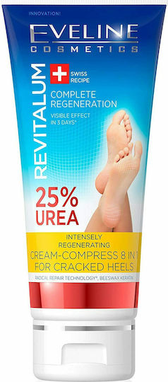 Eveline Revitalum Regenerating 8 In 1 Urea 25% Cream Regeneration for Cracked Heels 100ml