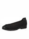 Jana Anatomic Leather Ballerinas Black