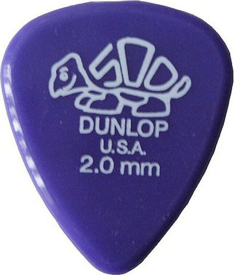 Dunlop Πένα Κιθάρας Delrin 500 Pick Πάχους 2mm Συσκευασία 1τμχ