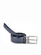 Herren Gürtel Leder Blau