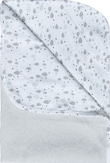 Bebejou Ollie Swaddle Wrap White 75x100cm.