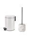 Kleine Wolke One Plastic Toilet Brush and Bin Set 3lt White