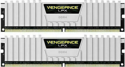 Corsair Vengeance LPX White 32GB DDR4 RAM με 2 Modules (2x16GB) και Ταχύτητα 3200 για Desktop