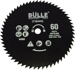 Bulle 64288 Δίσκος Κοπής Ξύλου 115mm με 60 Δόντια