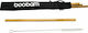 Boobam Straws Bamboo Brown with Brush with Brush 4pcs