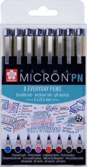 Sakura Sakura Pigma Micron Design Markers Multicolour 8pcs