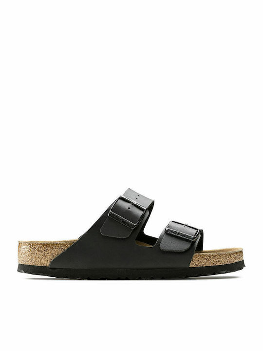 Birkenstock Arizona Soft Footbed Birko-Flor Σανδάλια Μαύρα