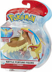 Jazwares Miniatur-Spielzeug Pokemon Battle Feature Figure Pidgeot Pokemon für 4+ Jahre 11cm PKW0163