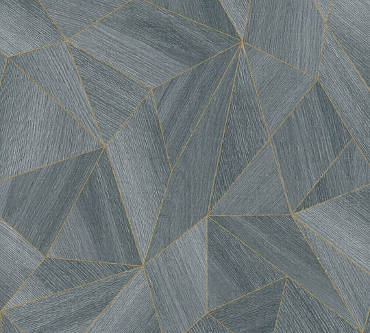 Тапет за Стена Geometry Сив 1005x53см Миеща се