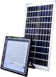 Στεγανός Ηλιακός Προβολέας IP67 Ισχύος 300W με Τηλεχειριστήριο και Αισθητήρα Φωτός και Ψυχρό Λευκό Φως σε Μαύρο χρώμα JD-7300