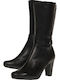 Caprice Leder Damenstiefel Schwarz