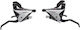 Shimano ST-EF65 Schalthebel Fahrradgeschwindigkeiten 3 x 9SP 2 Finger-BL Silber