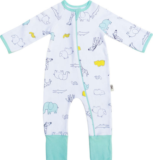 Owli Summer Sleeping Bag with Feet Zoo Zoo 0.2 Tog Green