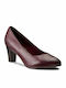 Tamaris Leder Pumps Burgundisch