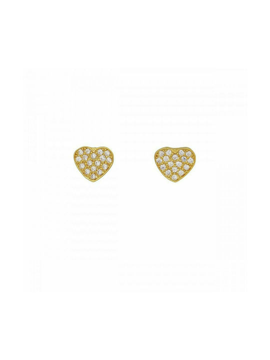 Excite-Fashion Earrings made of Silver Gold Plated with Stones